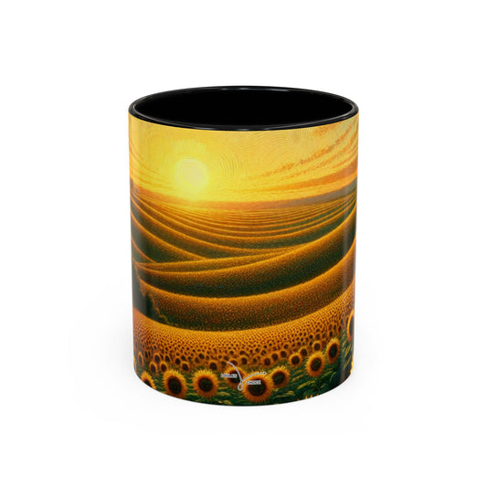 Sunset Harmony Sunflower Fields - Mugs