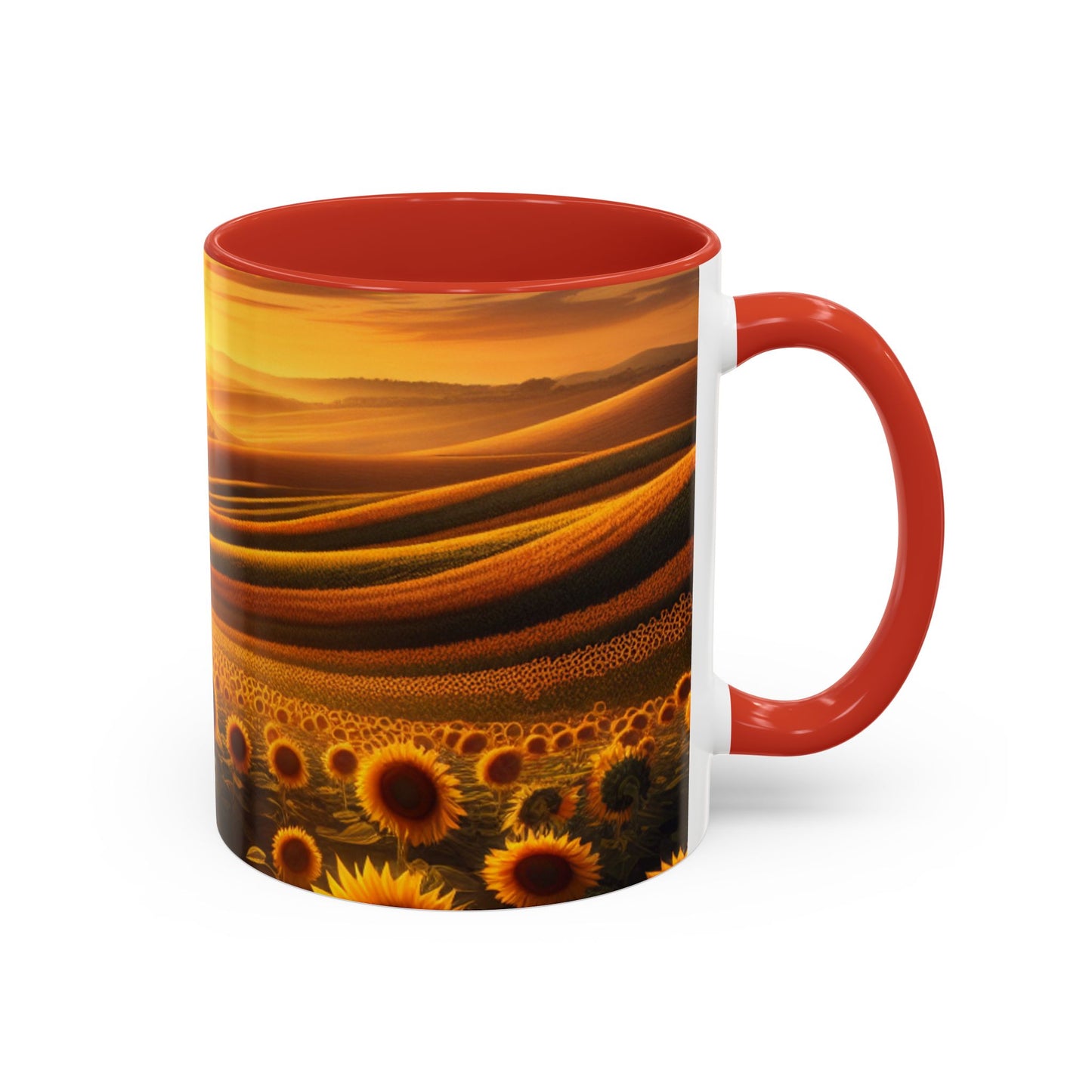 Golden Sunrise Tapestry - Mugs