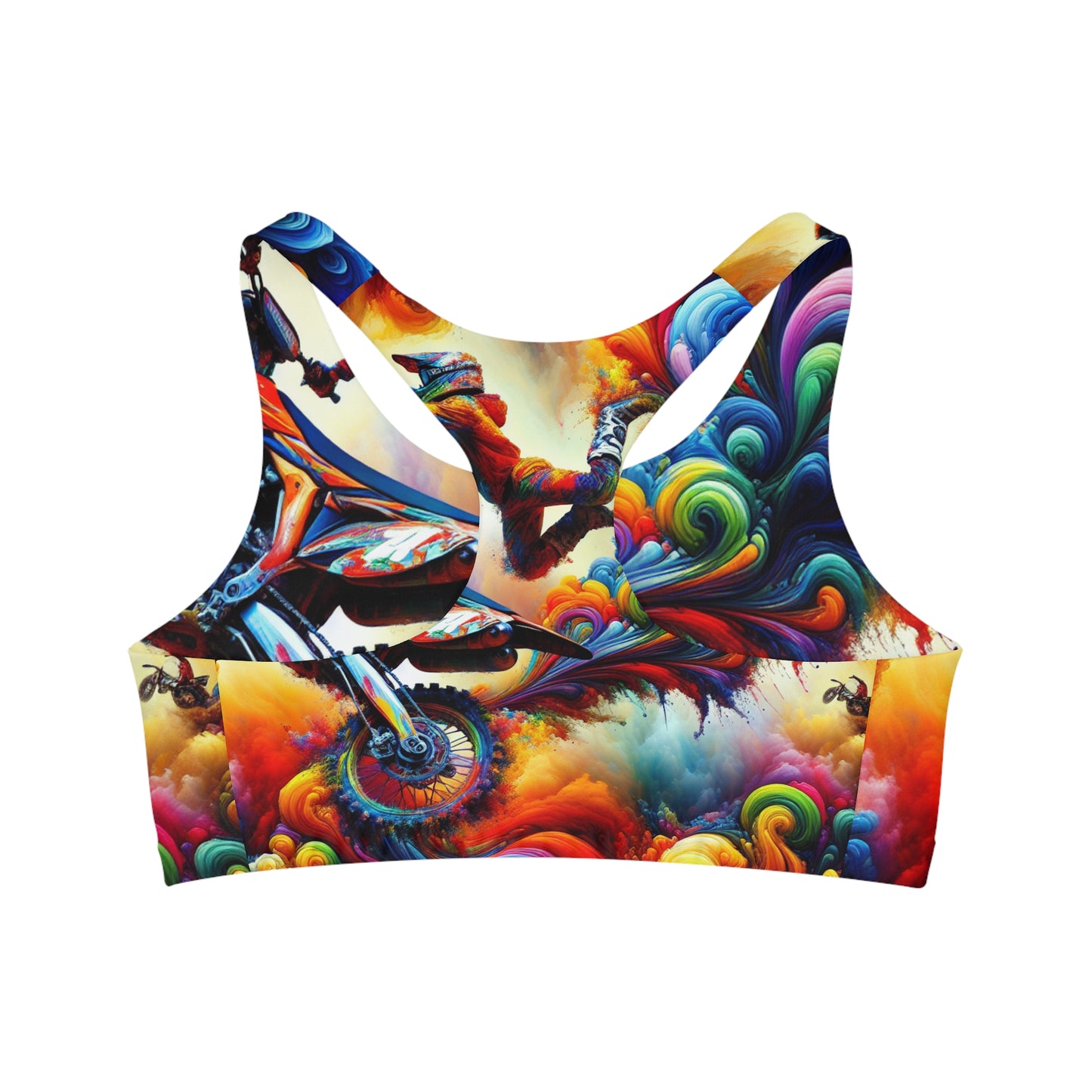 Psychedelic Motocross Maelstrom - Sports Bra