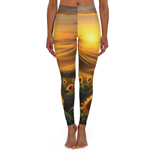Amber Radiance Sunflower Valleys - Leggings