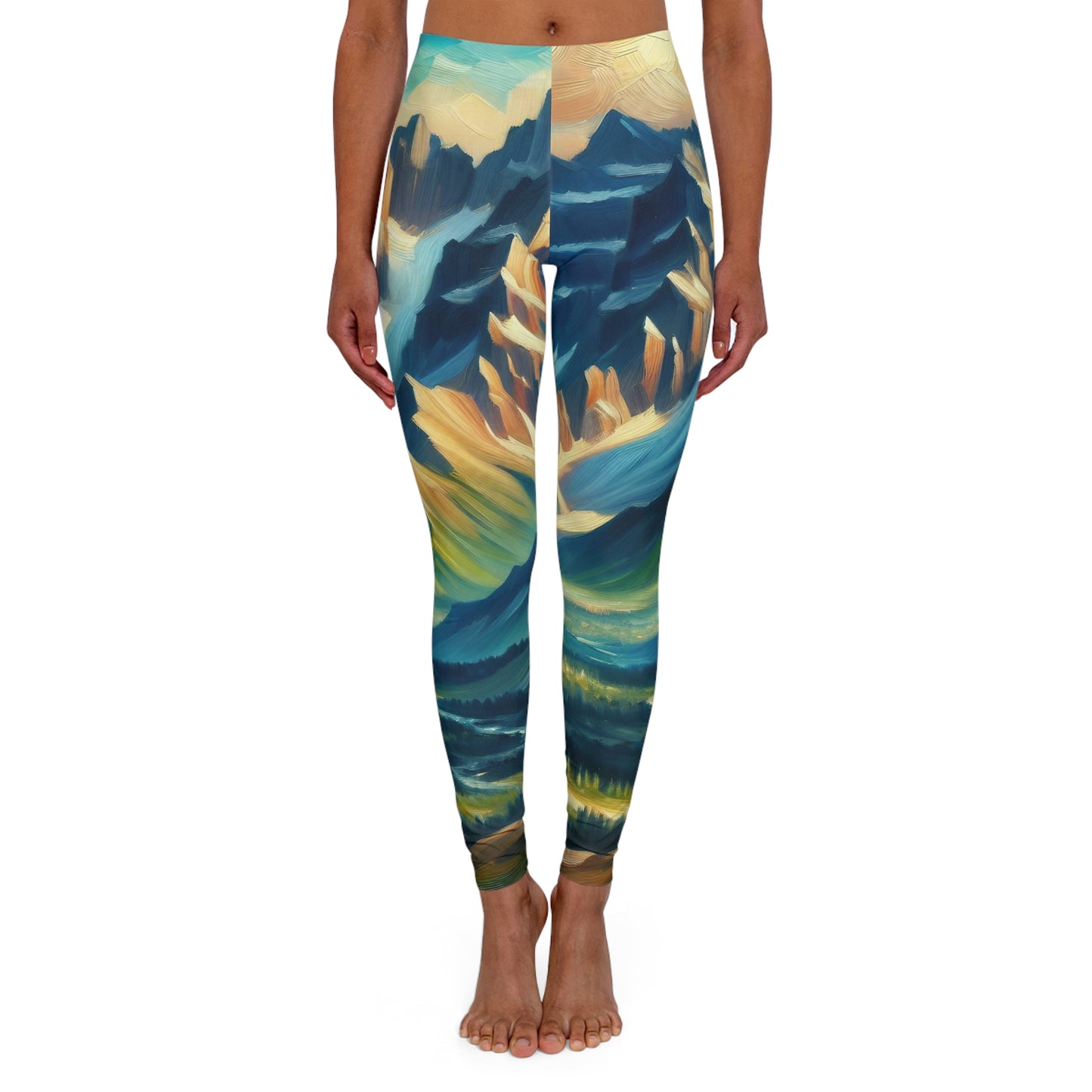 Majestic Alpine Dawn - Leggings