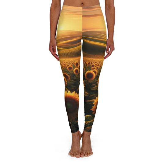 Amber Waves and Sunflower Blaze - Leggings