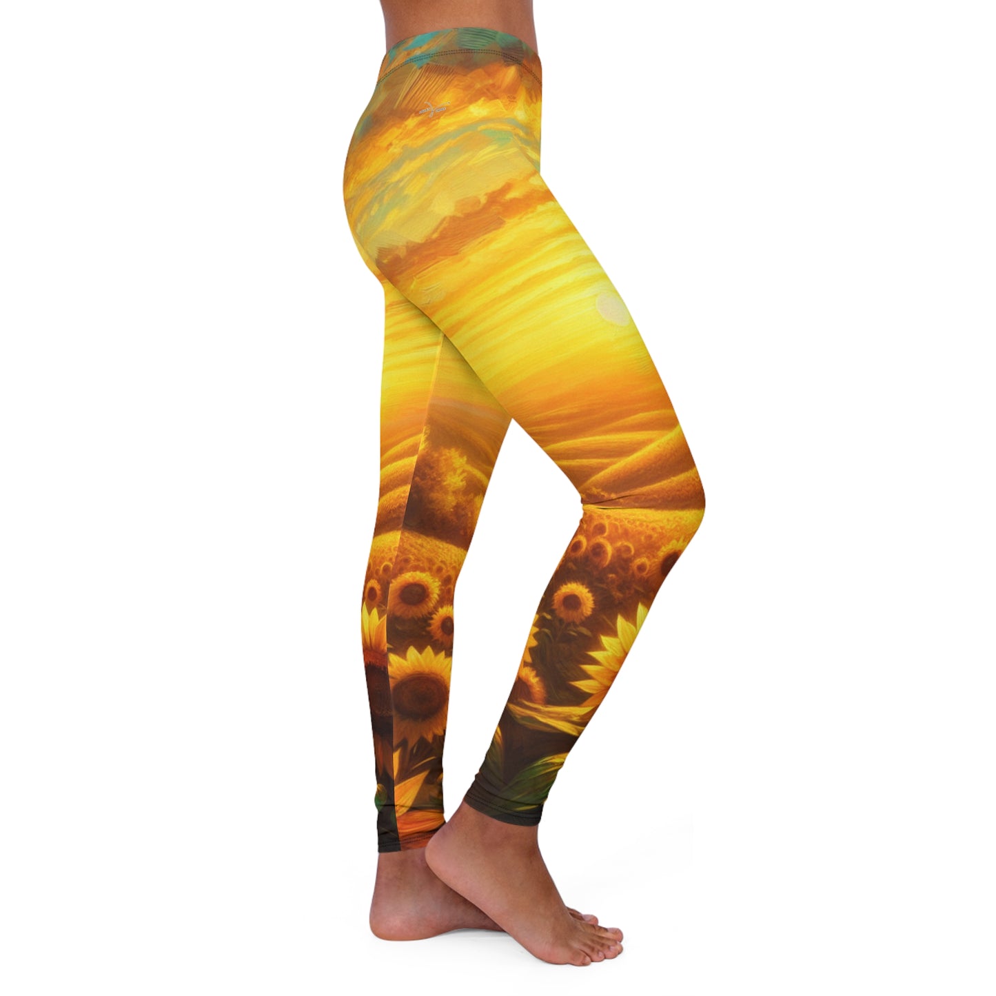 Golden Sunflower Majesty - Leggings