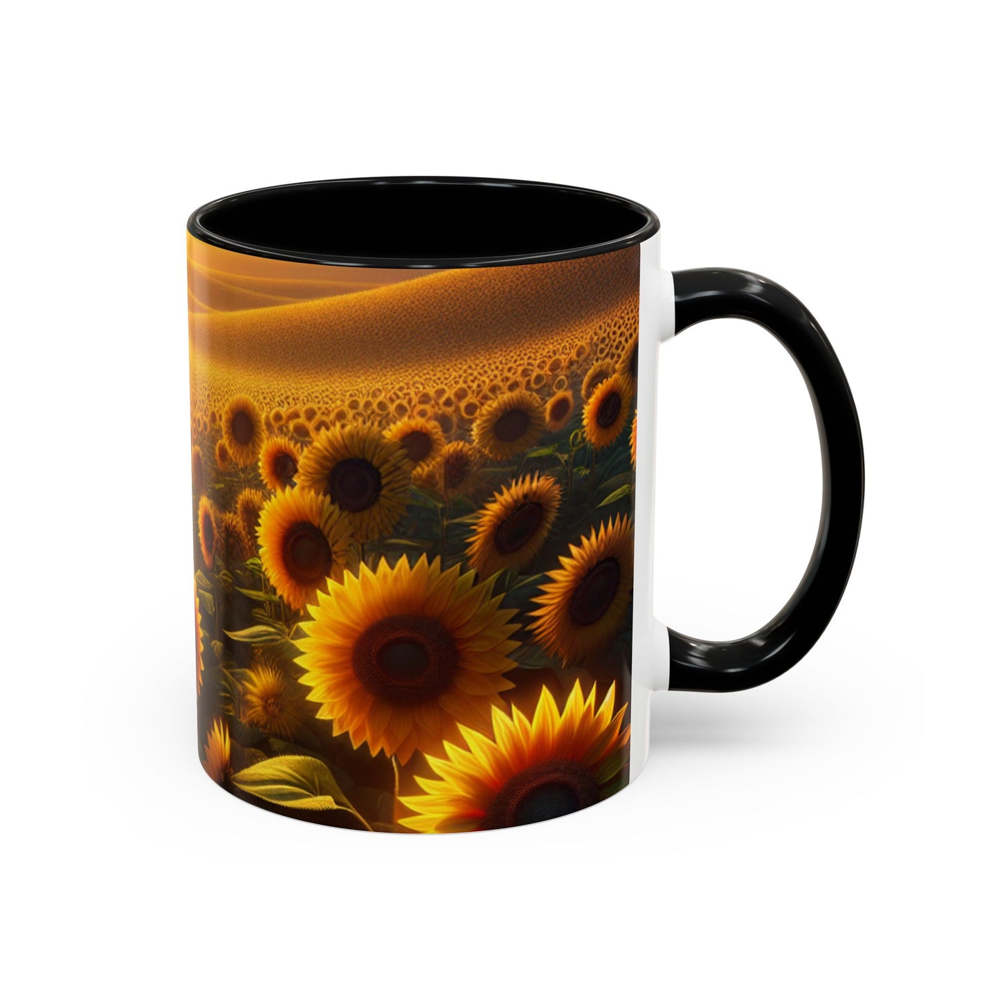 Golden Horizon Sunflower Fields - Mugs