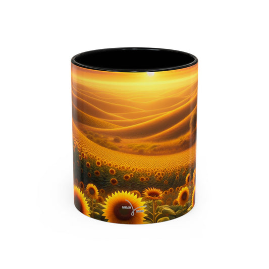 Amber Sunflower Expanse - Mugs