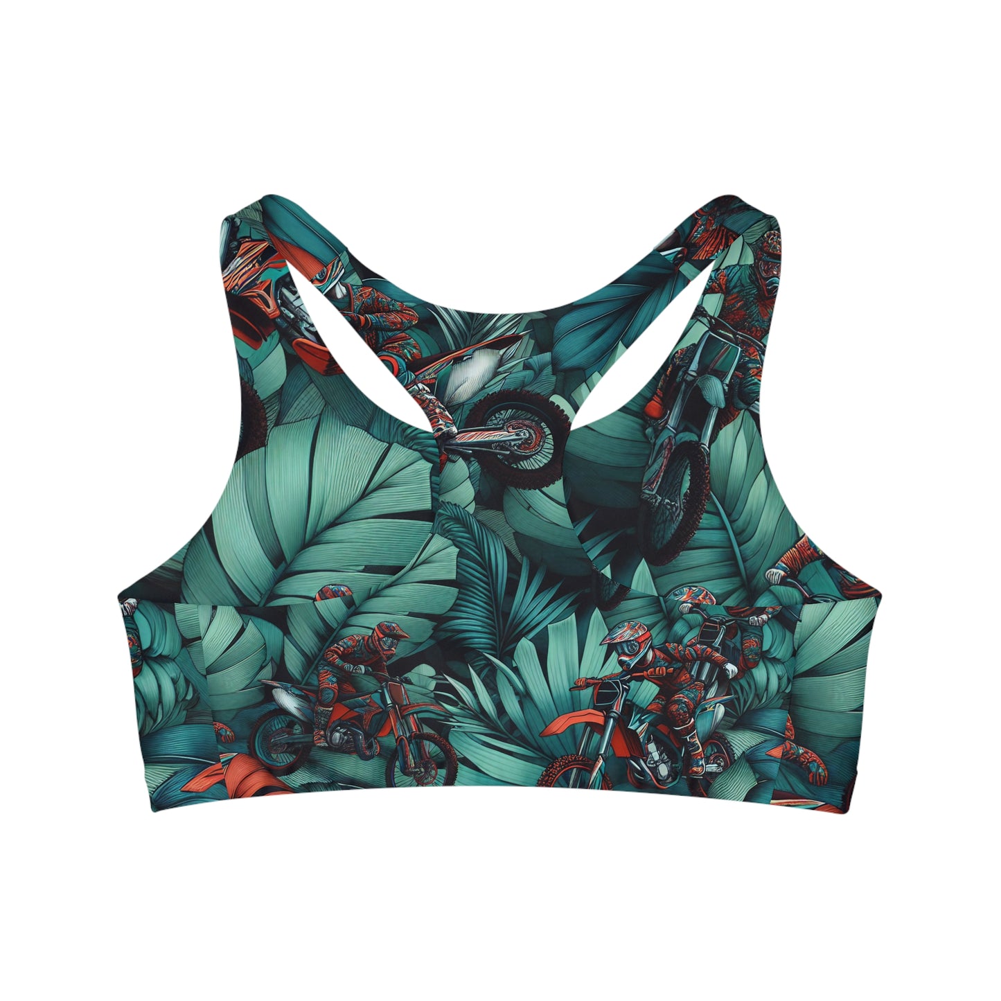 Tropical Moto Thrill Camouflage - Sports Bra