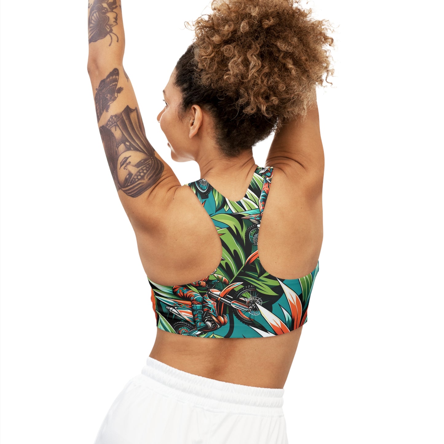 Tropical Moto Surge - Sports Bra