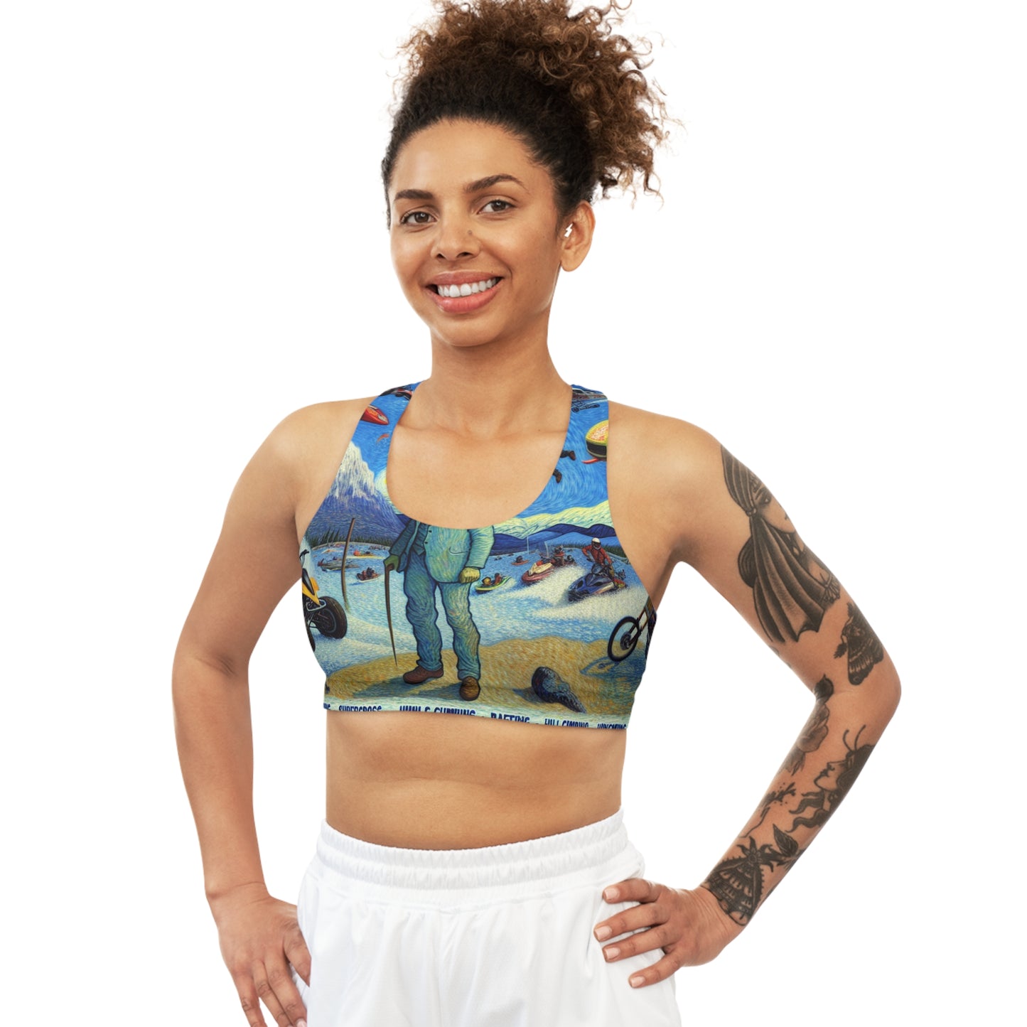 Adventure Escapade Tapestry - Sports Bra