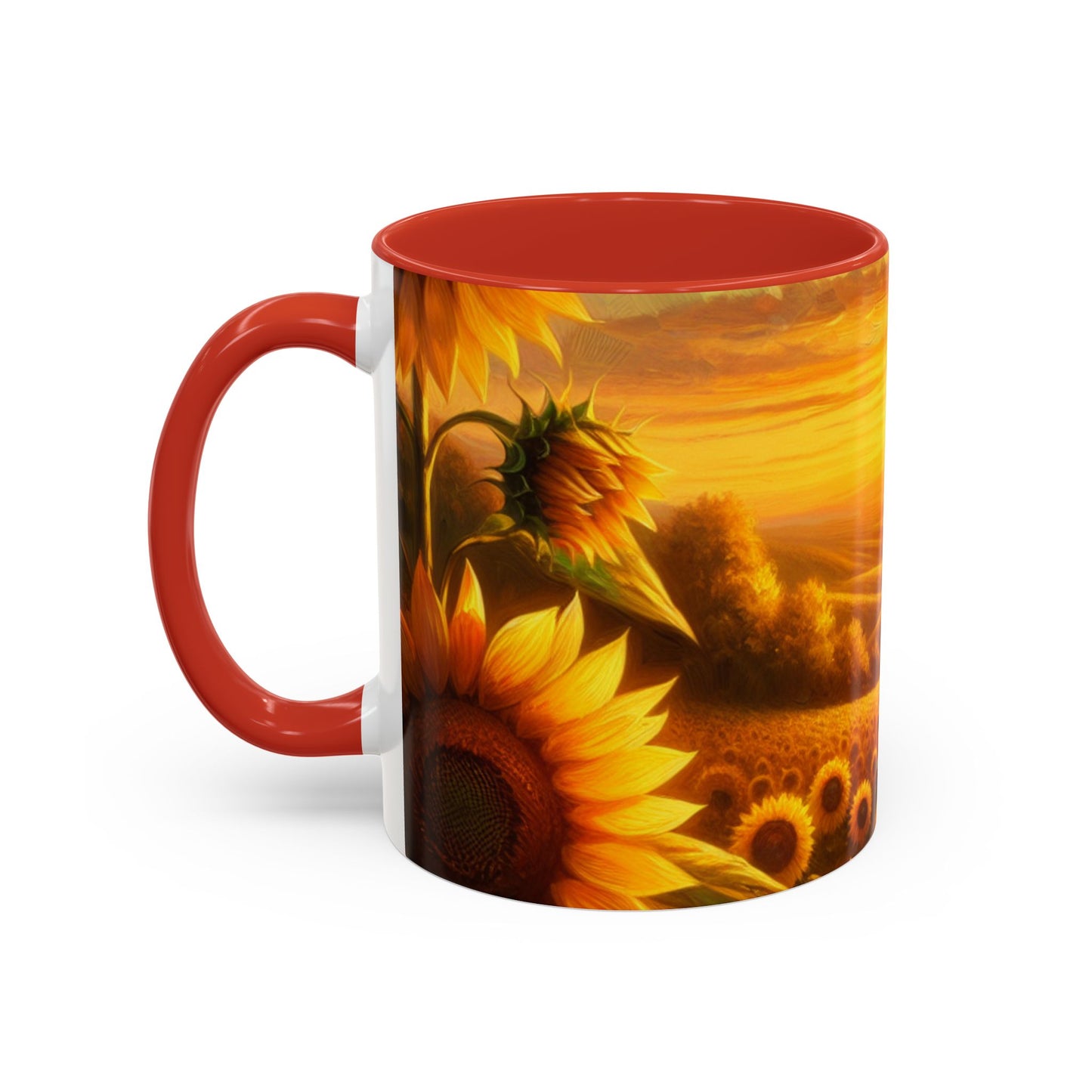 Golden Sunflower Majesty - Mugs