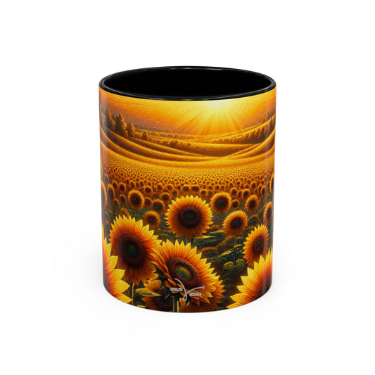 Amber Sunflower Serenade - Mugs