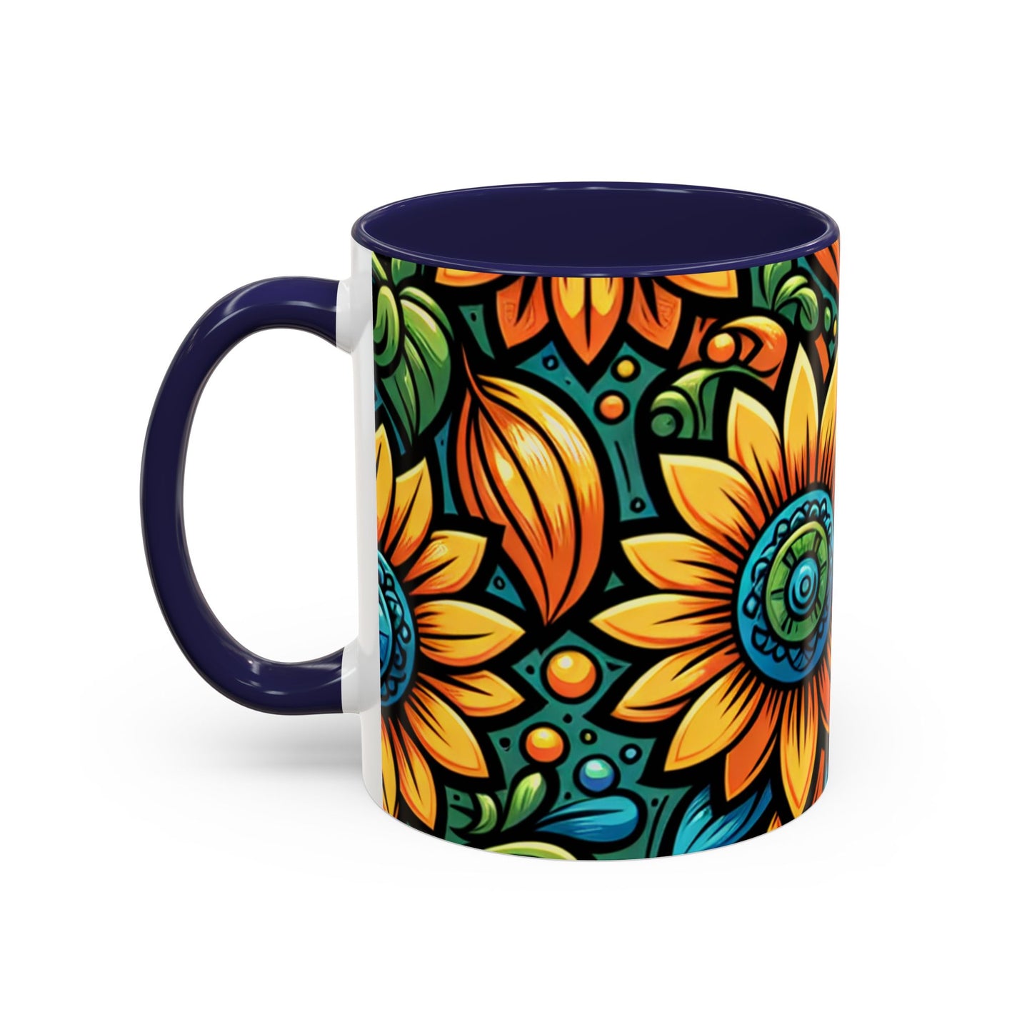 Enchanted Sunflower Mosaic - Mugs