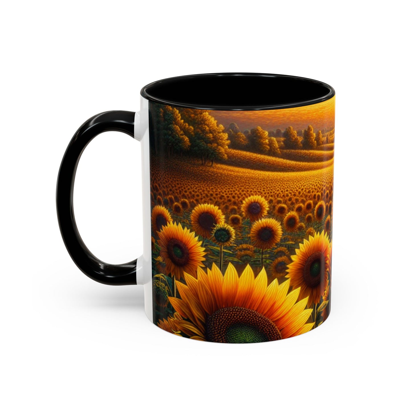 Amber Sunflower Serenade - Mugs