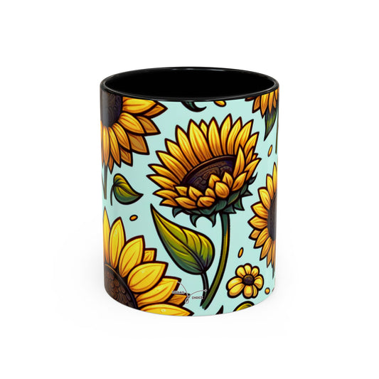 Sunny Serenade Sunflower Array - Mugs