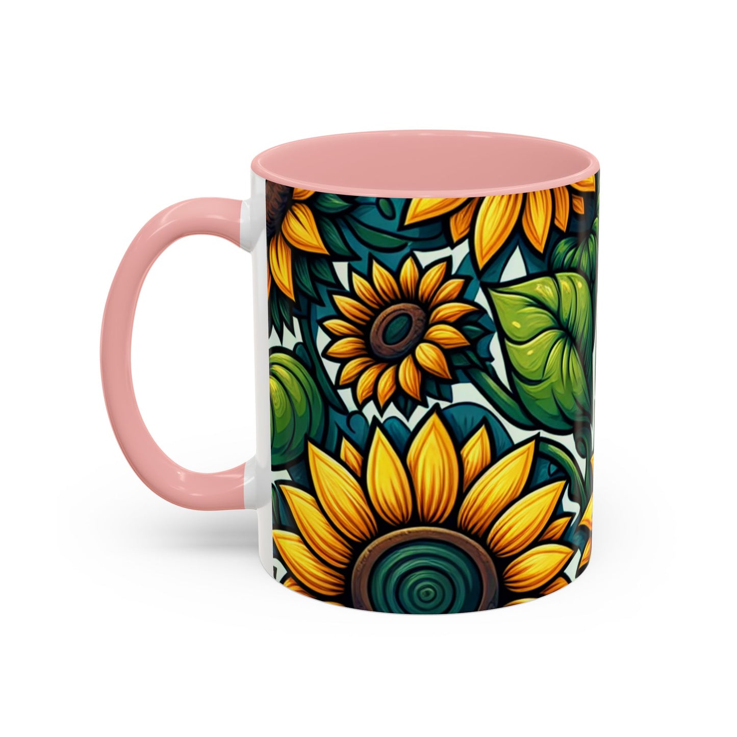 Verdant Blossom Sunflower Harmony - Mugs