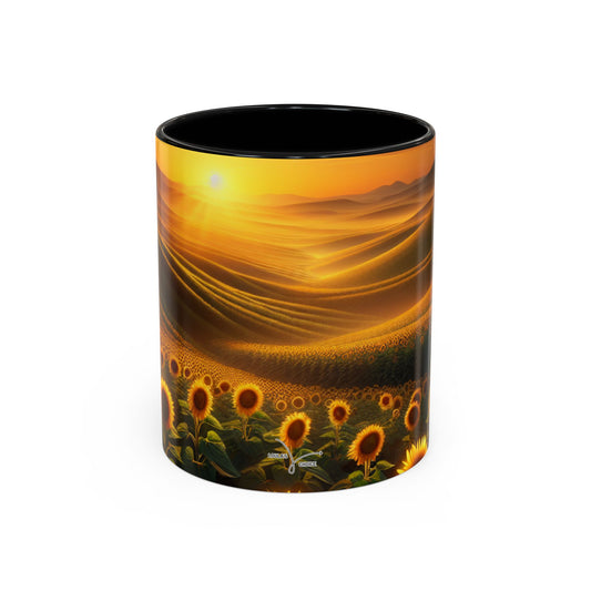 Amber Radiance Sunflower Valleys - Mugs