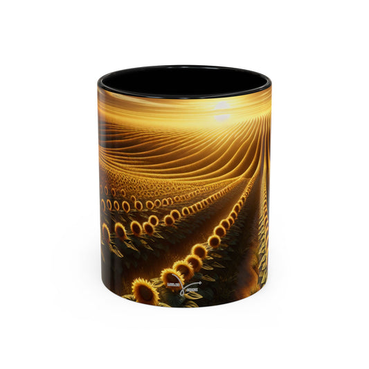 Golden Horizon Sunflower Symphony - Mugs