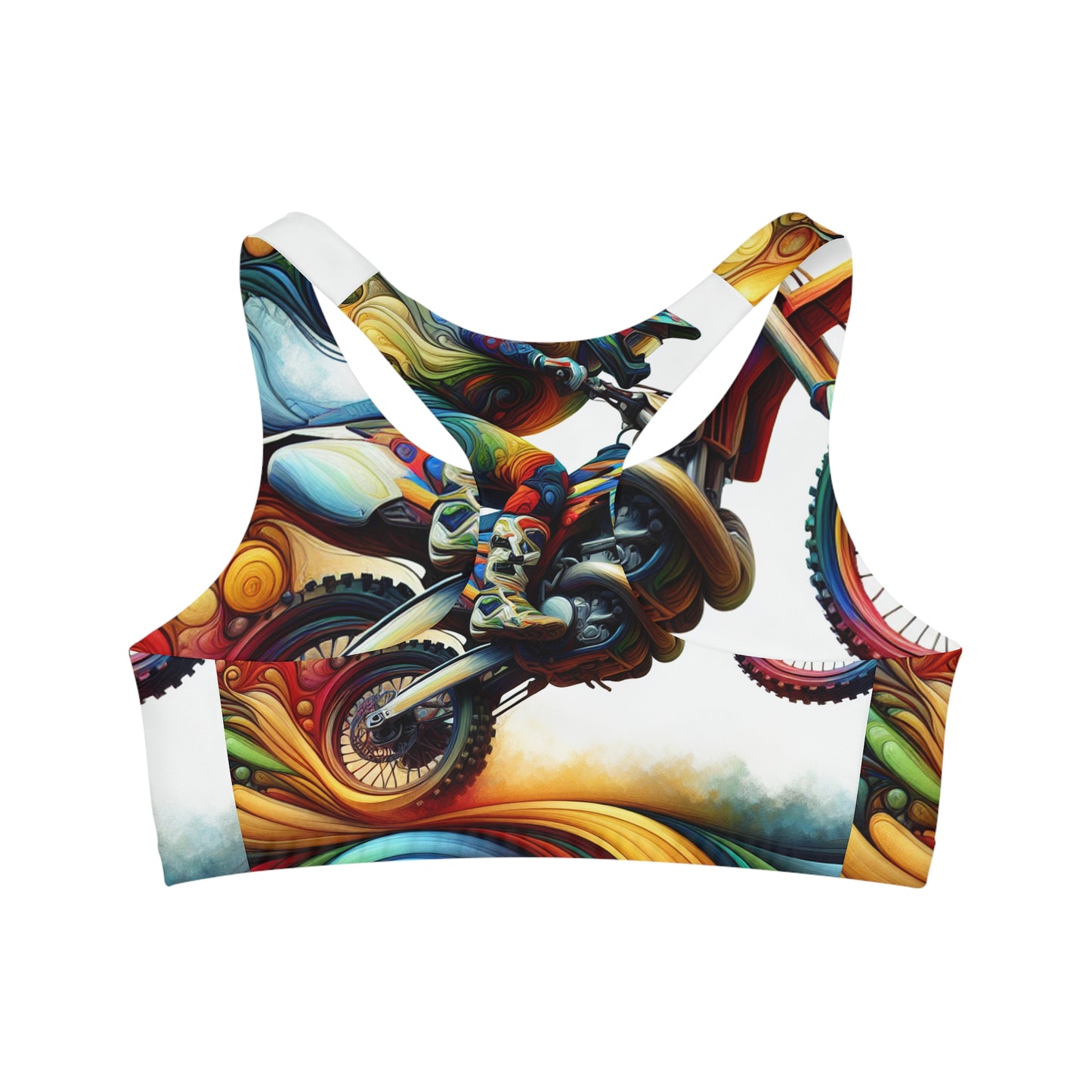 Chromatic Vortex Velocity - Sports Bra
