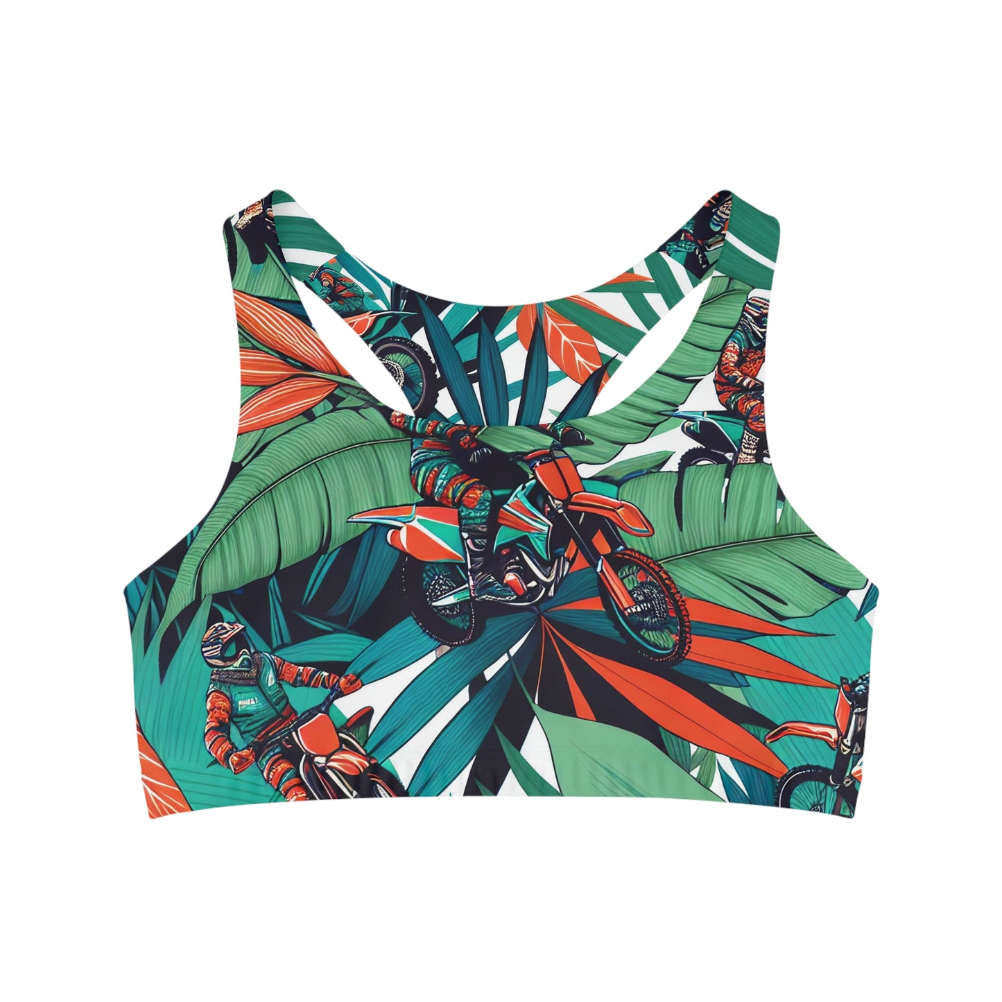 Tropical Trailblazer Motocross Mania - Sports Bra