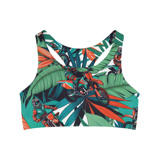Tropical Trailblazer Motocross Mania - Sports Bra