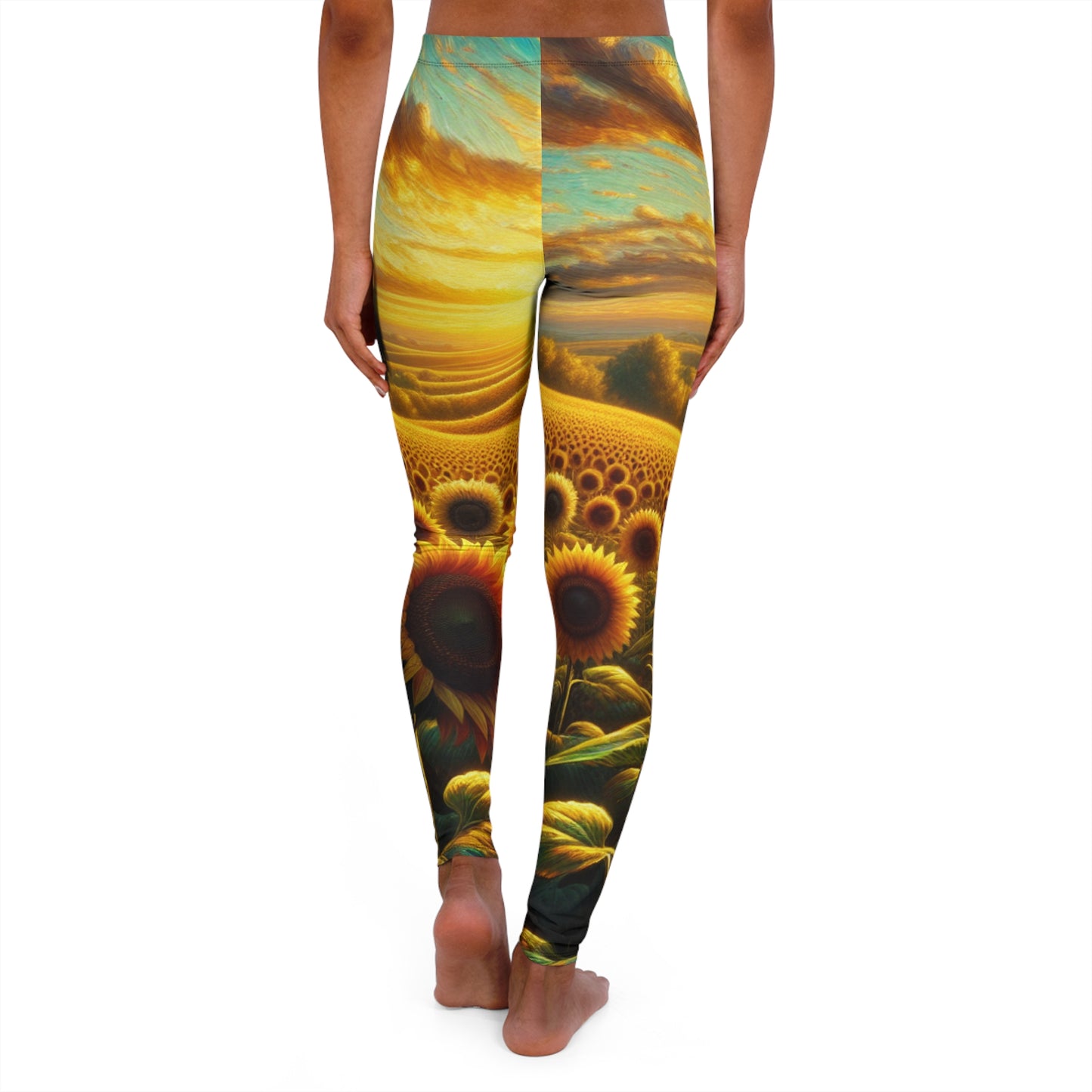 Sunset Serenade in the Sunflower Valley - Leggings