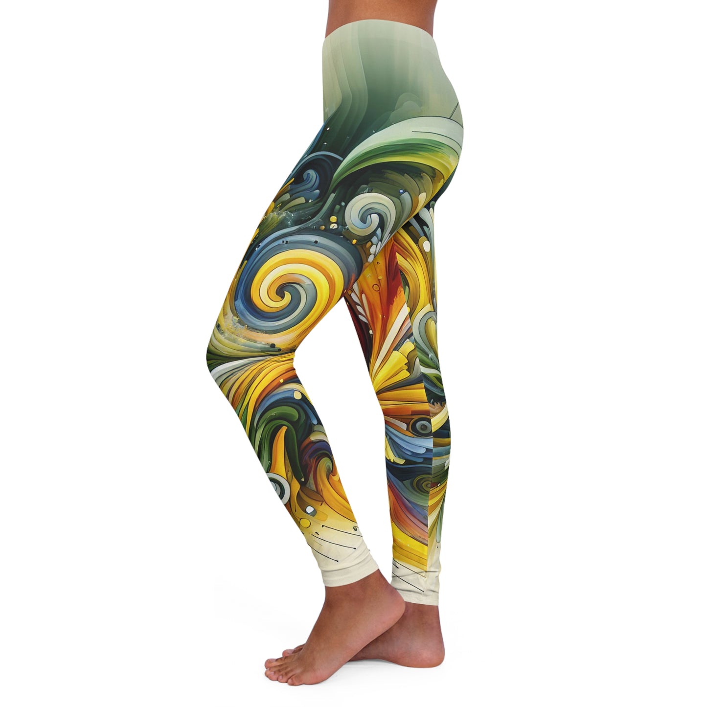 Spectrum Swirl Cascade - Leggings