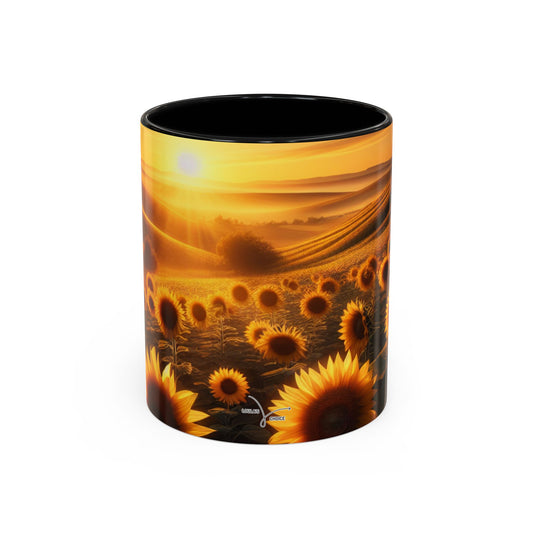 Golden Hour Sunflower Bliss - Mugs