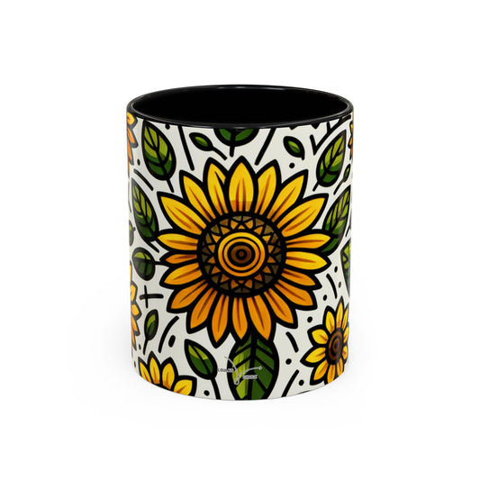 Summer Radiance Sunflower Bloom - Mugs