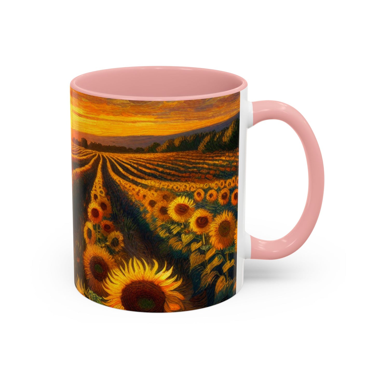 Sunset Serenade Sunflower Fields - Mugs