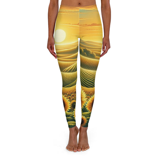 Amber Sunflower Valleys - Leggings