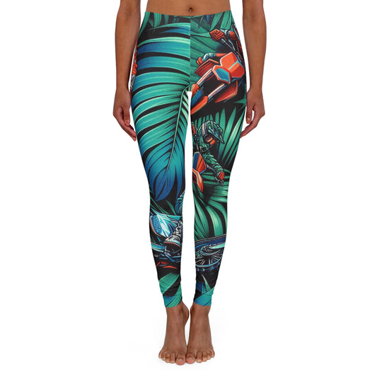 Tropical Moto Mayhem - Leggings