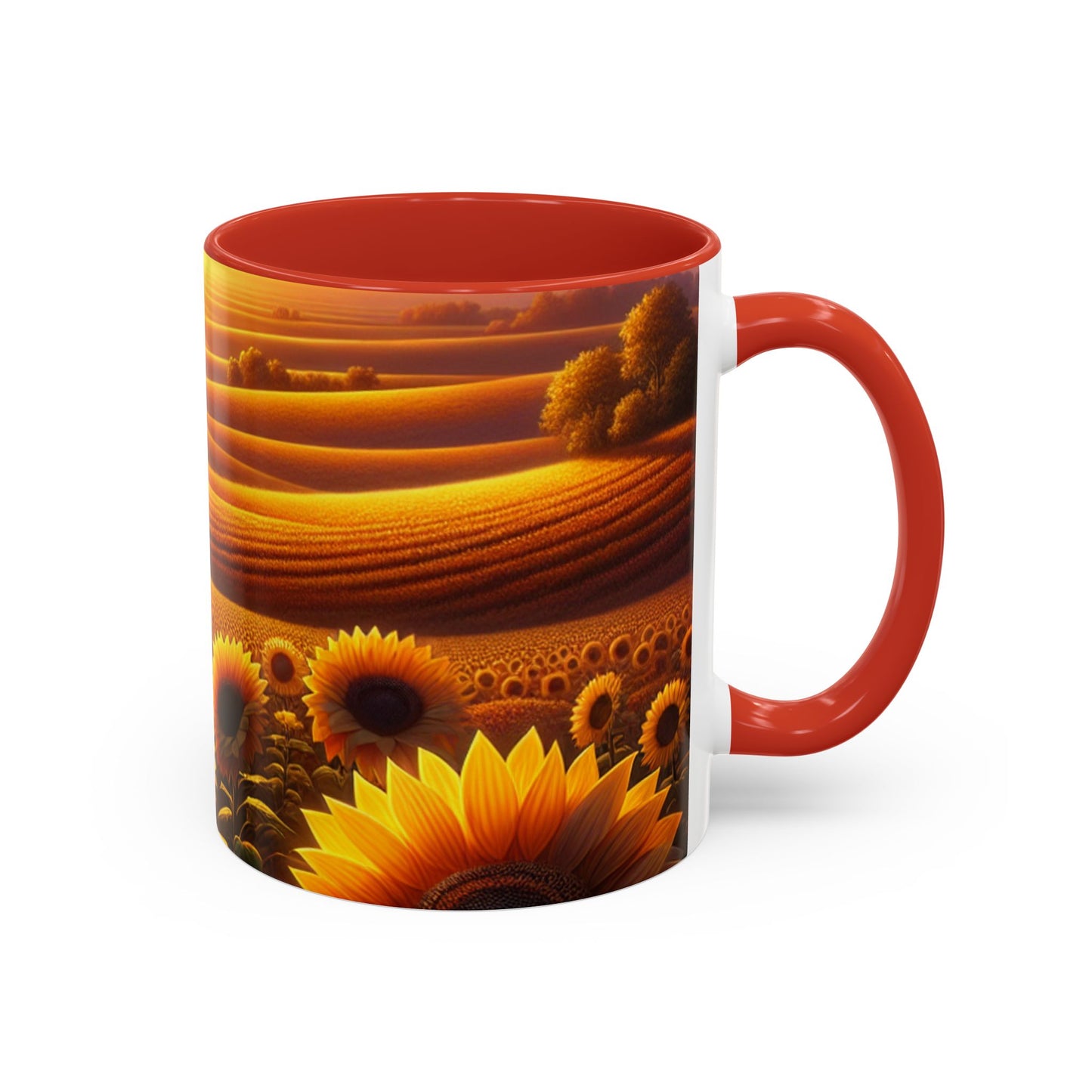 Amber Sunset Fields - Mugs