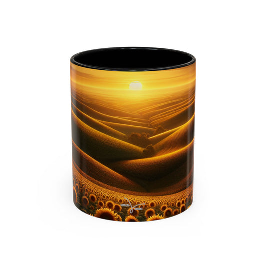 Amber Waves and Sunflower Blaze Sunrise - Mugs