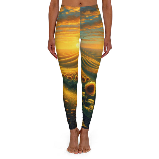 Amber Sunrise Serenade - Leggings