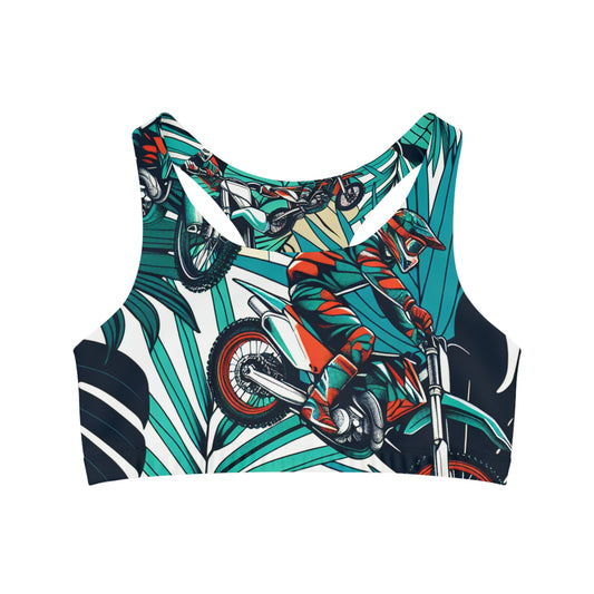 Tropical Trailblazers MotoX Escape Pattern - Sports Bra