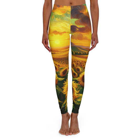 Golden Helios Tapestry - Leggings