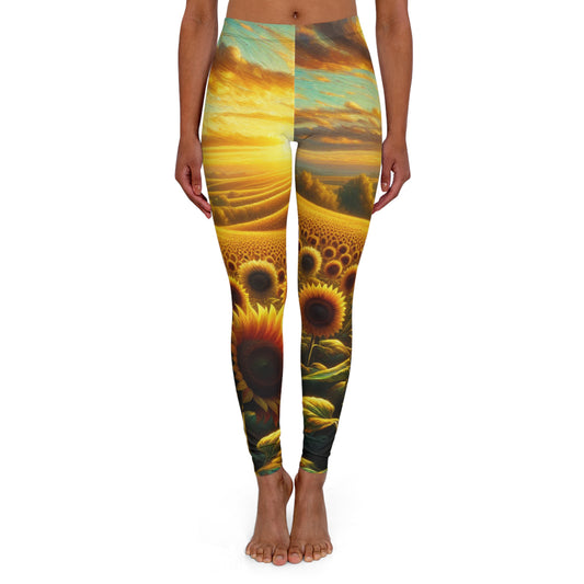Sunset Serenade in the Sunflower Valley - Leggings