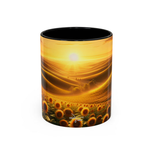 Amber Waves of Sunflower Majesty - Mugs
