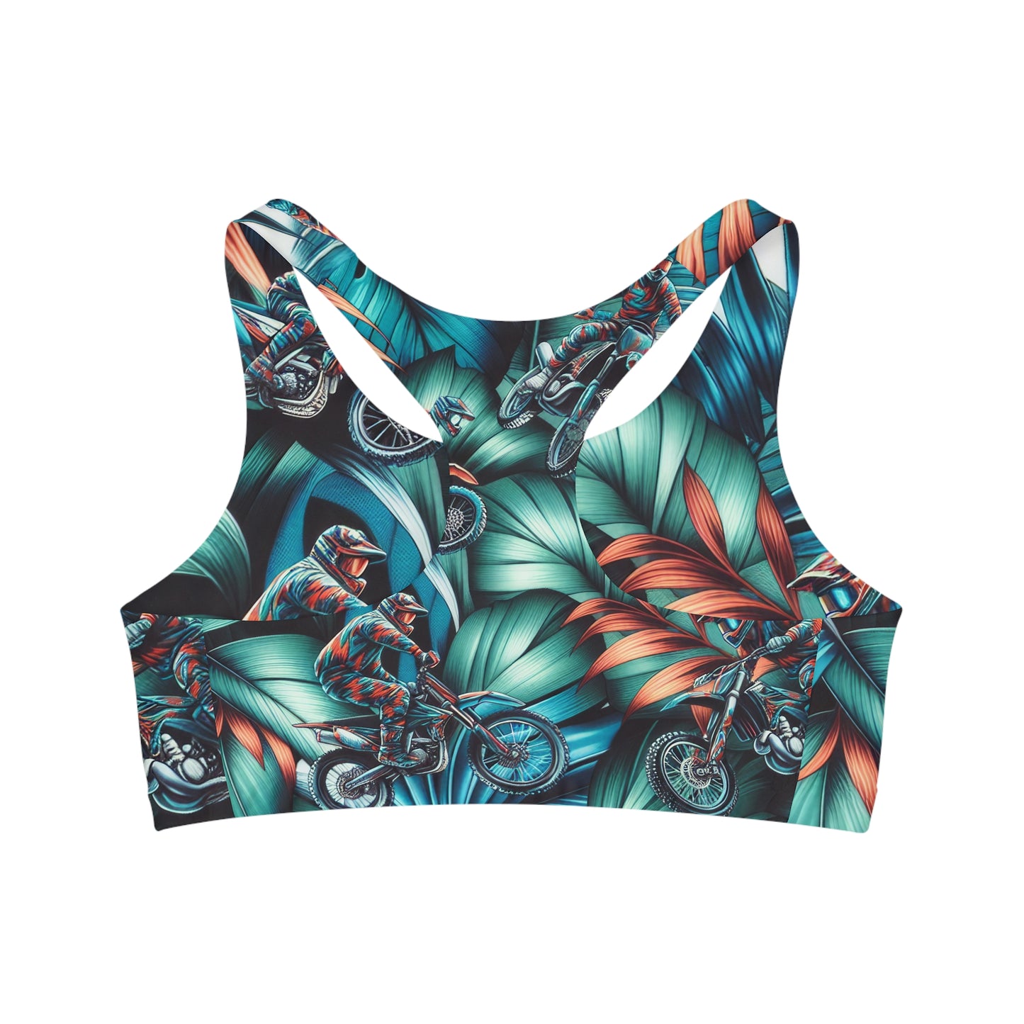 Tropical Moto Mayhem - Sports Bra