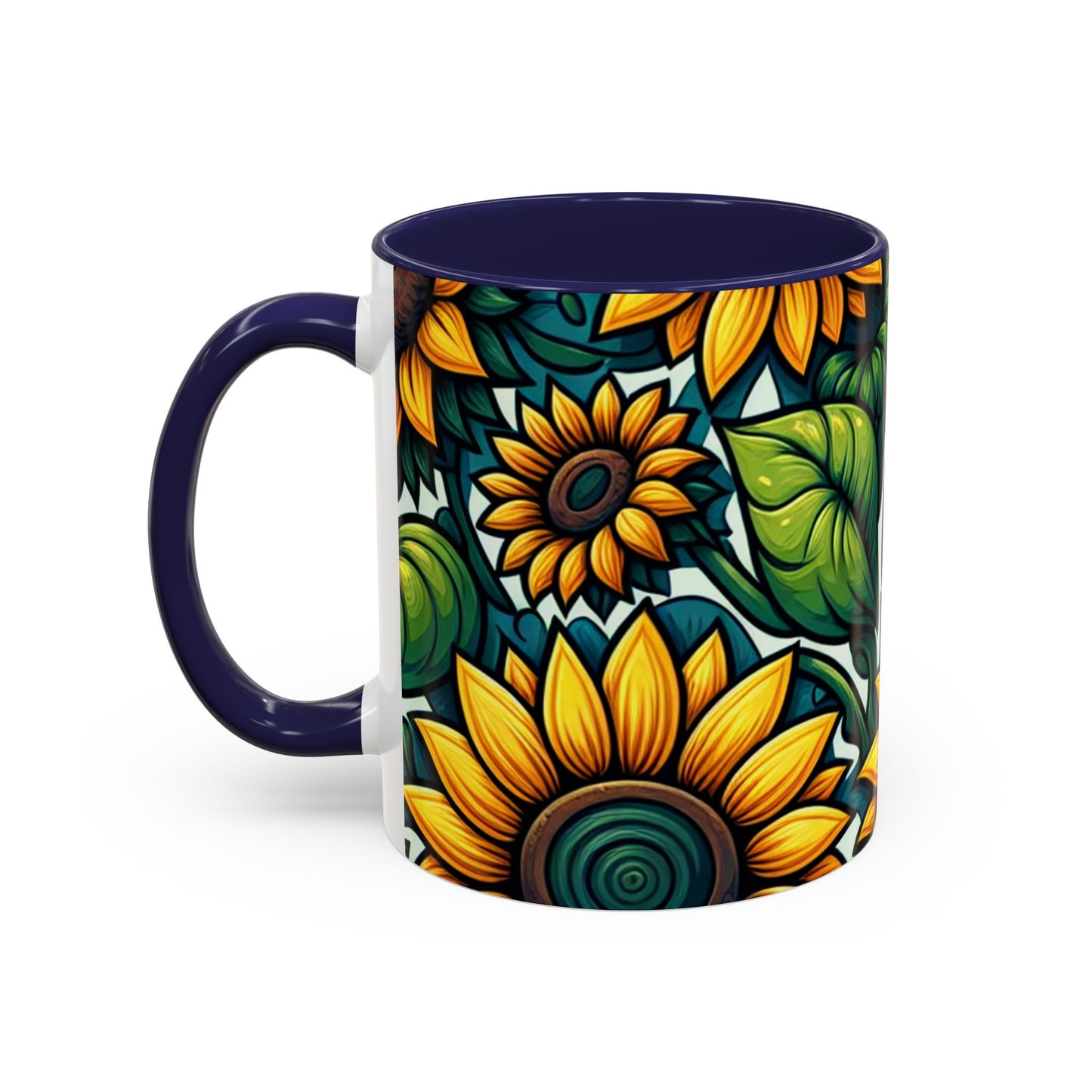 Verdant Blossom Sunflower Harmony - Mugs