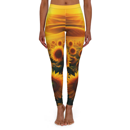 Amber Waves Sunflower Splendor - Leggings