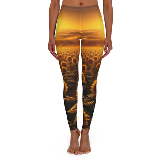 Amber Waves of Bloom - Leggings