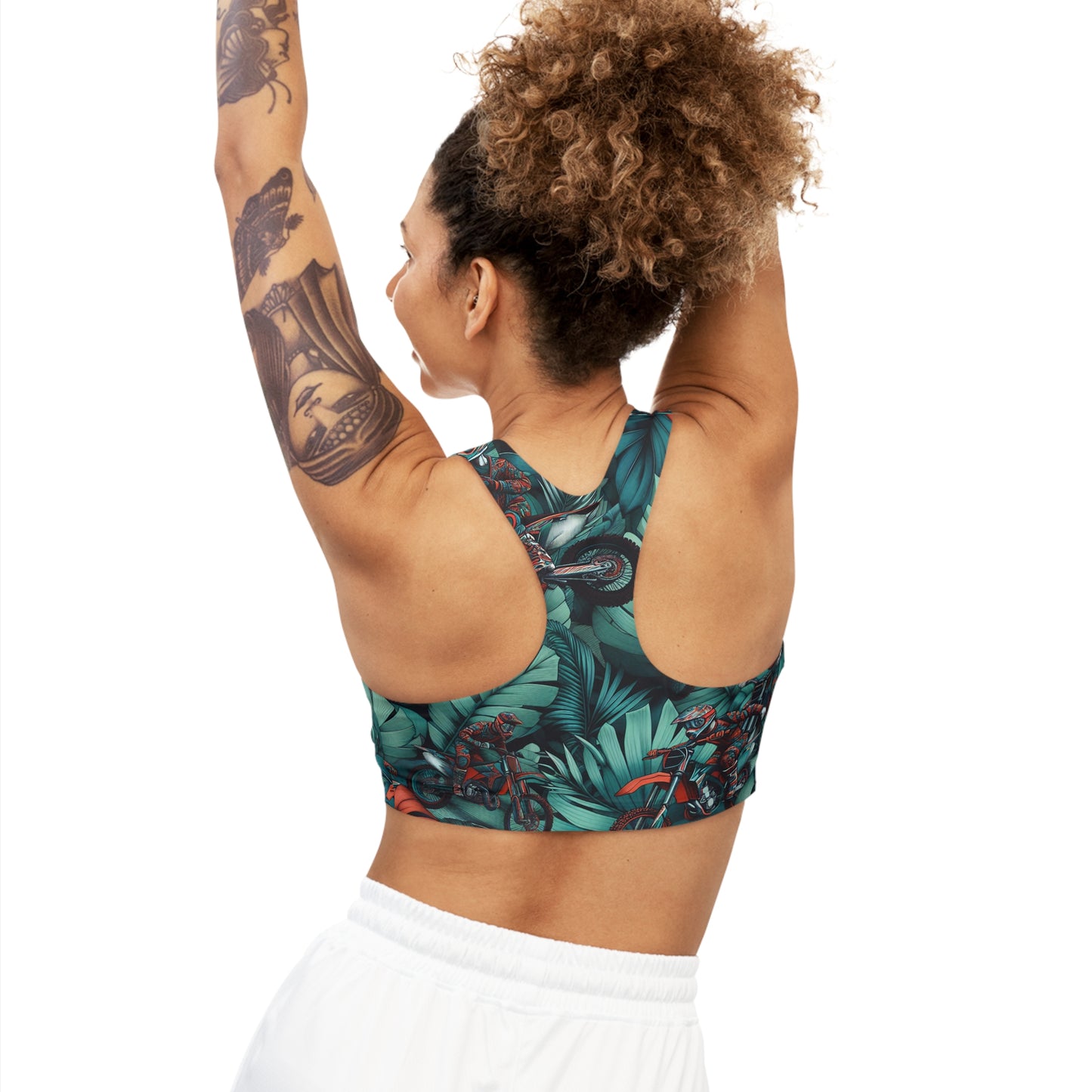 Tropical Moto Thrill Camouflage - Sports Bra