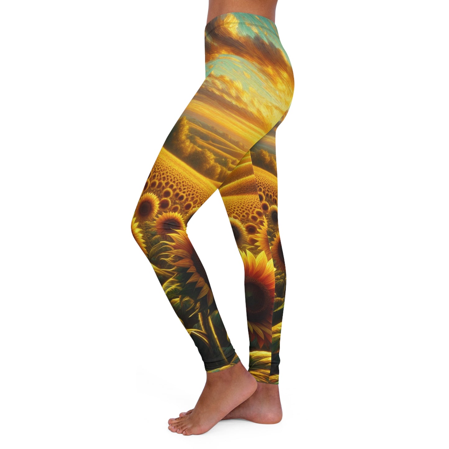 Sunset Serenade in the Sunflower Valley - Leggings