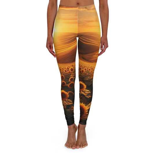 Amber Waves and Sunflower Bliss - Leggings