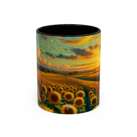 Sunflower Serenade at Dusk - Mugs