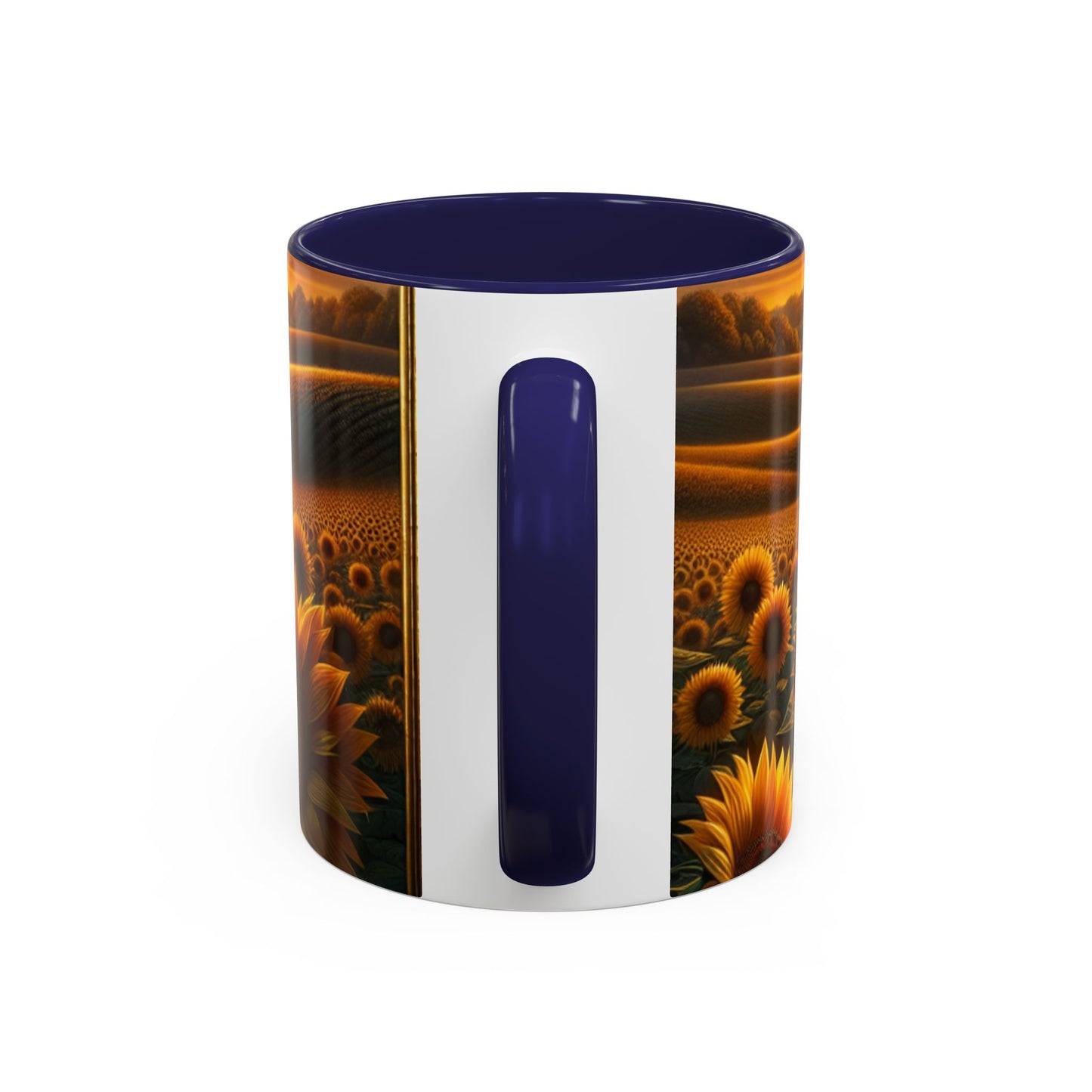 Amber Radiance Sunflower Fields - Mugs