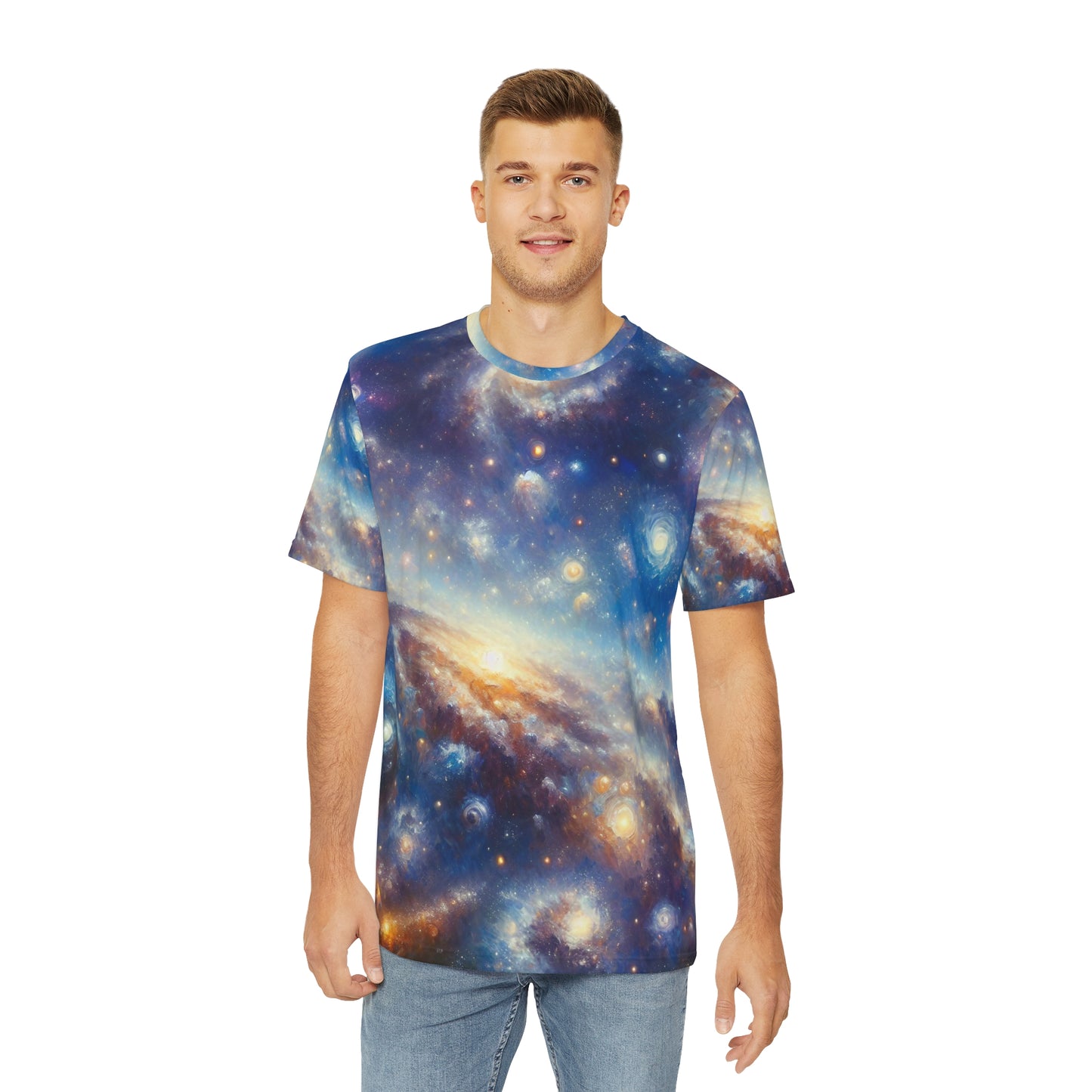 Cosmic Symphony Galaxy Print - Tee