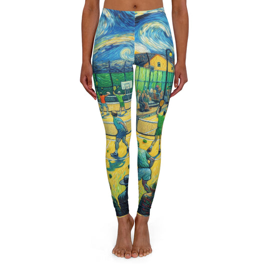 Starry Night Pickleball Match - Leggings