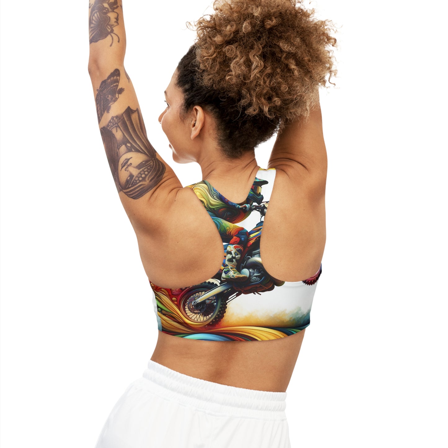 Chromatic Vortex Velocity - Sports Bra