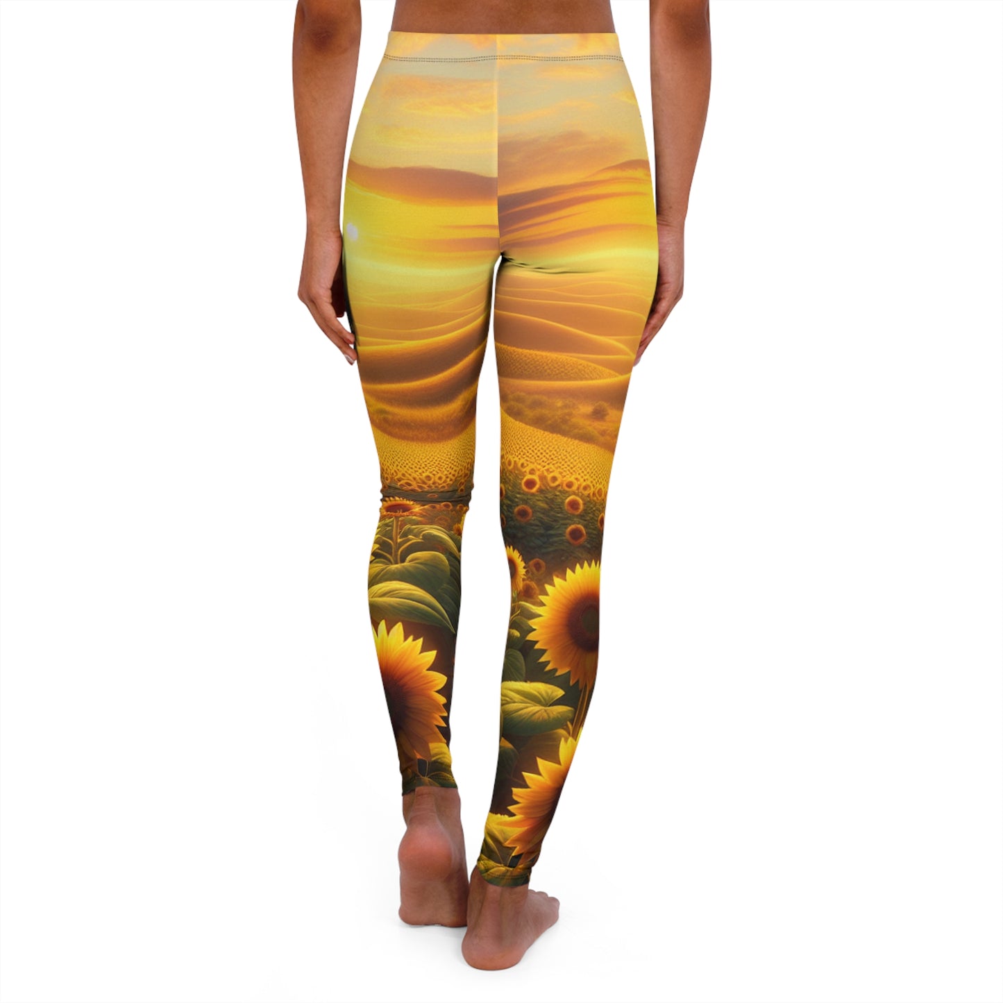 Amber Sunflower Expanse - Leggings